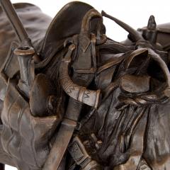  Zaporozhian Cossack After Battle Russian patinated bronze sculpture - 4283723