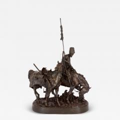  Zaporozhian Cossack After Battle Russian patinated bronze sculpture - 4288086