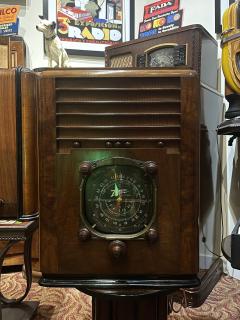  Zenith Electronics 1937 Zenith 6 S 128 Tombstone Walnut Tube Radio Restored with Bluetooth - 4776266