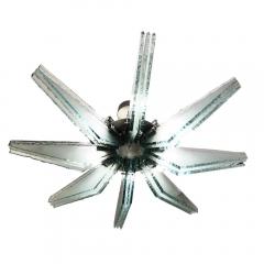  ZeroQuattro Chiseled Glass Semi Flush Mount Chandelier by ZeroQuattro - 1195553