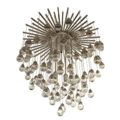  ZeroQuattro Flush Mount Chandelier by Zero Quattro with Glass Spheres - 501426