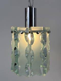  ZeroQuattro Set of Two Elegant Mid Century Modern Pendant Lamps by Zero Quattro Italy 1970s - 4525520