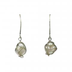  Zohar Silver Baroque Pearl Earrings - 3893431