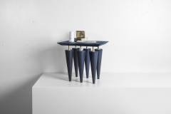  Zwei Design Blue Birchwood and Brass Coffee Table Zwei Design - 795145