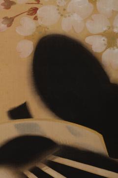  bayashi Chimaki Young Woman Beneath a Flowering Cherry Tree 1920s 1930s - 4492091