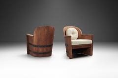  by M belfabrik A Pair of Pine and Iron Armchairs for by M belfabrik Sweden 1940s - 3917872