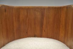  by M belfabrik Pine Barrel Armchair by by M belfabrik Sweden 1940s - 4556300