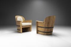  by M belfabrik Pine and Iron Easy Chairs by by M belfabrik Sweden 1930s - 2284134