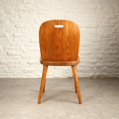  by M belfabrik Set of Six Model SMI 110 Pine Cabin Chairs by by M belfabrik Sweden 1940s - 3103427