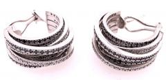  de Grisogono Allegra de Grisogono Style White and Colored Enhanced Black Diamond Earrings - 2712815