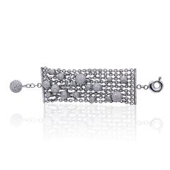  de Grisogono De Grisogono Boule 18K White Gold Pave Diamonds Bracelet - 4614053