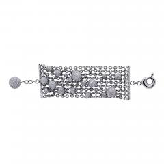  de Grisogono De Grisogono Boule 18K White Gold Pave Diamonds Bracelet - 4614064
