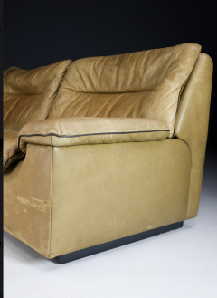  de Sede 1970s Cognac Leather de Sede Model DS 3 Seat Sofa Switzerland - 2540393