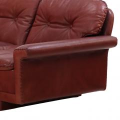 de Sede 1970s Danish Oxblood Leather Sofa in the Style of De Sede by Thams Kvalitet - 4581442