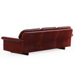  de Sede 1970s Danish Oxblood Leather Sofa in the Style of De Sede by Thams Kvalitet - 4581443