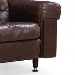  de Sede 1970s Swiss Modern Leather Loveseat in the Style of De Sede - 4571255
