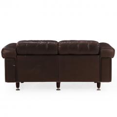  de Sede 1970s Swiss Modern Leather Loveseat in the Style of De Sede - 4571258