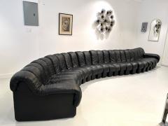  de Sede 24 Segment Black Leather DS600 Non Stop Sofa by De Sede - 3972278