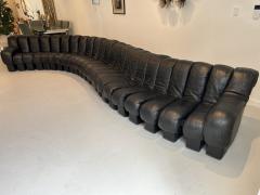  de Sede 24 Segment Black Leather DS600 Non Stop Sofa by De Sede - 3972279