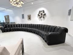  de Sede 24 Segment Black Leather DS600 Non Stop Sofa by De Sede - 3972281