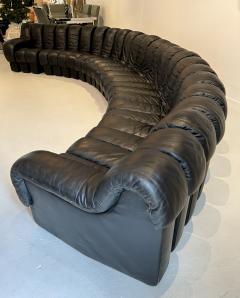  de Sede 24 Segment Black Leather DS600 Non Stop Sofa by De Sede - 3972283