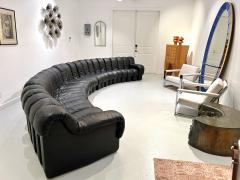  de Sede 24 Segment Black Leather DS600 Non Stop Sofa by De Sede - 3972289