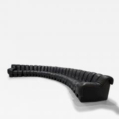  de Sede 24 Segment Black Leather DS600 Non Stop Sofa by De Sede - 3973184