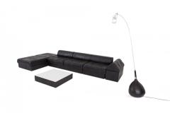  de Sede Black Leather Sectional Modular De Sede Switzerland Patchwork Sofa DS 88 - 843595