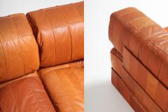  de Sede Cognac Leather Patchwork DS 88 De Sede Sectional Sofa 1970s - 939970