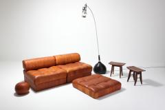  de Sede Cognac Leather Patchwork DS 88 De Sede Sectional Sofa 1970s - 939976