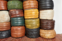  de Sede DE SEDE LEATHER PATCHWORK OTTOMANS - 3650375