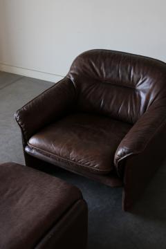  de Sede DS 16 Leather Lounge Chair and Ottoman by De Sede - 4715209