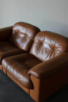  de Sede De Sede DS 101 Cognac Leather Sofa 1970s - 4580873
