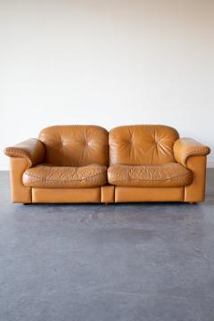  de Sede De Sede DS 101 Cognac Leather Sofa 1970s - 4580876