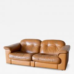  de Sede De Sede DS 101 Cognac Leather Sofa 1970s - 4583762