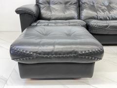  de Sede De Sede DS 101 James Bond Reclining Leather 3 Seat Sofa With 2 Ottomans - 3849286