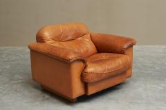  de Sede De Sede DS 101 Lounge Chair in Patinated Cognac Leather 1970s - 4468537