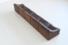  de Sede De Sede DS 46 modular sofa brown buffalo leather Switzerland 1960 - 4021278