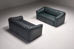  de Sede De Sede DS 47 Sofa In Petrol Green Leather 1980s - 2269297