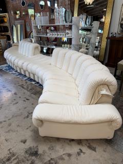  de Sede De Sede DS 600 Snake Sectional Sofa in white leather  - 4602934