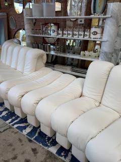  de Sede De Sede DS 600 Snake Sectional Sofa in white leather  - 4602935
