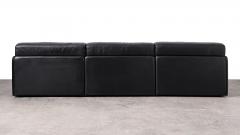  de Sede De Sede DS 76 Modular Sectional Sofa in Black Leather 1970s - 3989169