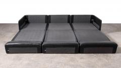  de Sede De Sede DS 76 Modular Sectional Sofa in Black Leather 1970s - 3989175