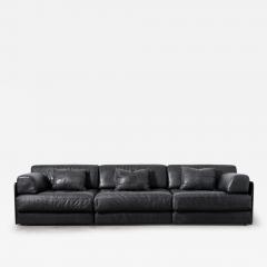  de Sede De Sede DS 76 Modular Sectional Sofa in Black Leather 1970s - 3991605