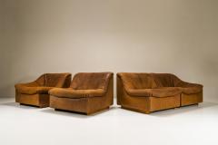  de Sede De Sede DS46 Sectional Sofa In Cognac Buffalo Neck Leather Switzerland 1970s - 3157436