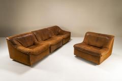  de Sede De Sede DS46 Sectional Sofa In Cognac Buffalo Neck Leather Switzerland 1970s - 3157438