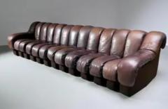  de Sede De Sede DS600 Snake in patinated brown Leather Switzerland 1970s - 3927864