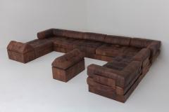  de Sede De Sede DS88 Modular Brown Cognac Leather Patchwork Sofa 1970s - 939982