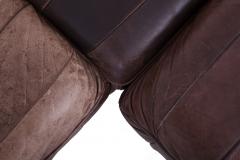  de Sede De Sede DS88 Modular Brown Leather Patchwork Sofa Extra Large 1970s - 844447