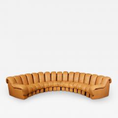  de Sede De Sede Iconic Non Stop Sofa in Full Grain Leather 1970s - 3401826